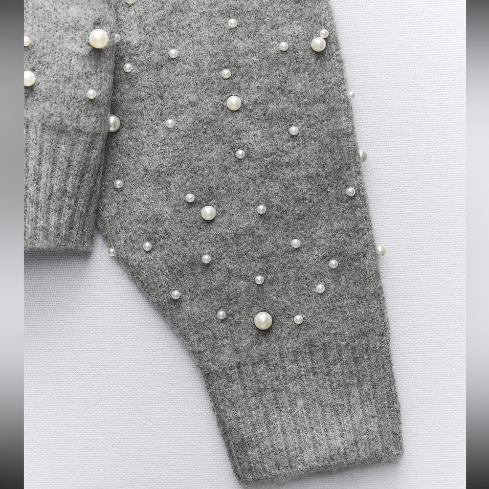 Zara earl trim knit bomber cardigan - Picture 9 of 16